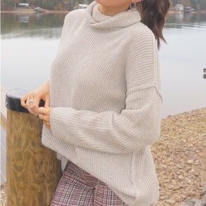Tan turtle neck sweater